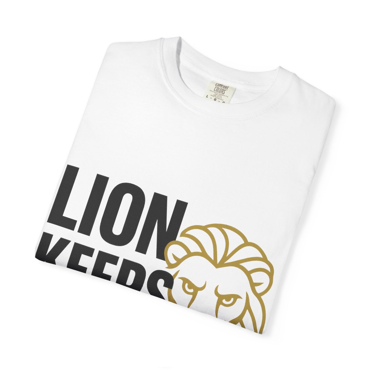 Lion Keeps Focus T-Shirt | Motivational Tee, Unisex Apparel, Gift for Strength Lovers, Casual Wear, Inspirational Clothing