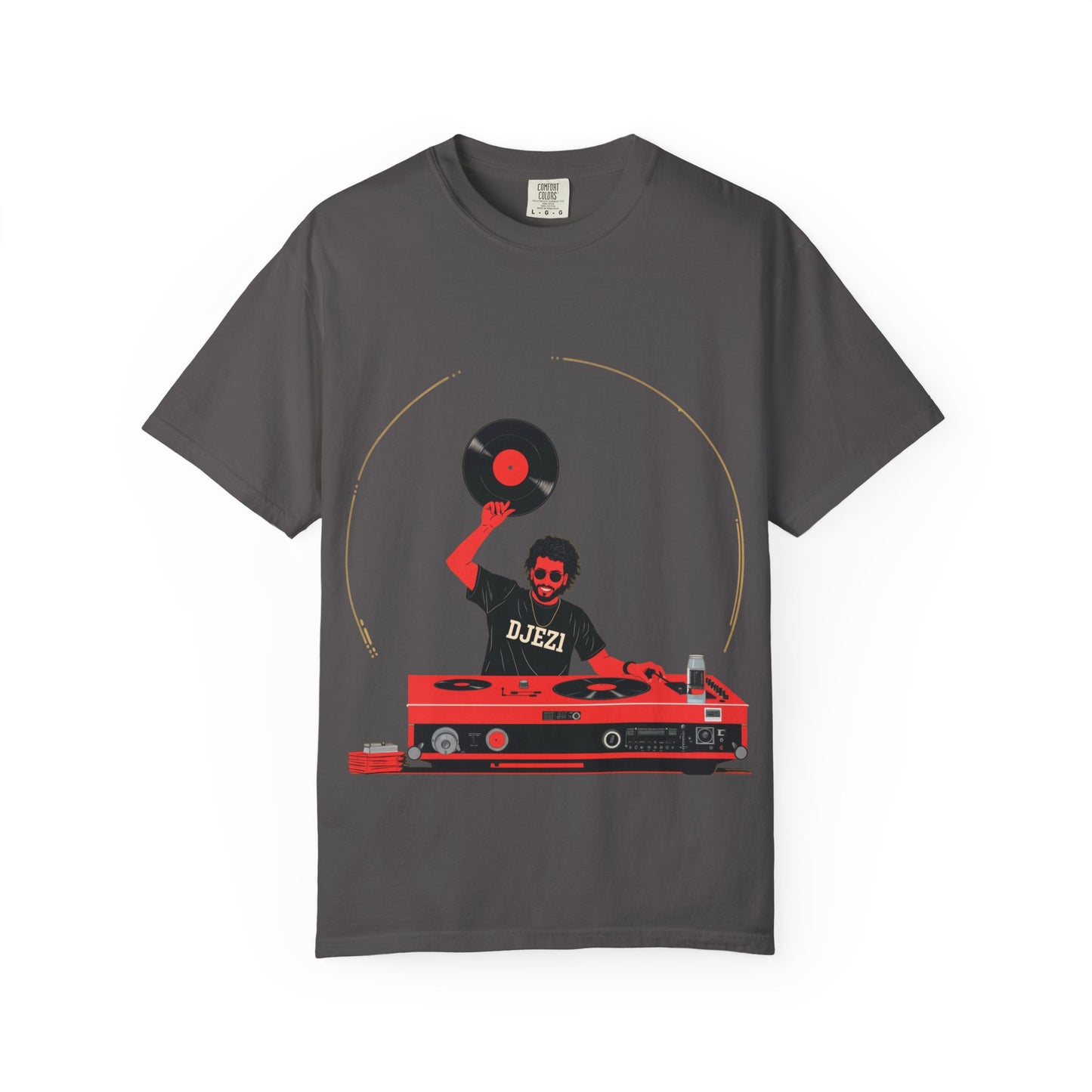 DJ Vintage Unisex T-Shirt, Music Lover Gift, Retro DJ Shirt, Garment-Dyed Tee for Parties, Housewarming Gift