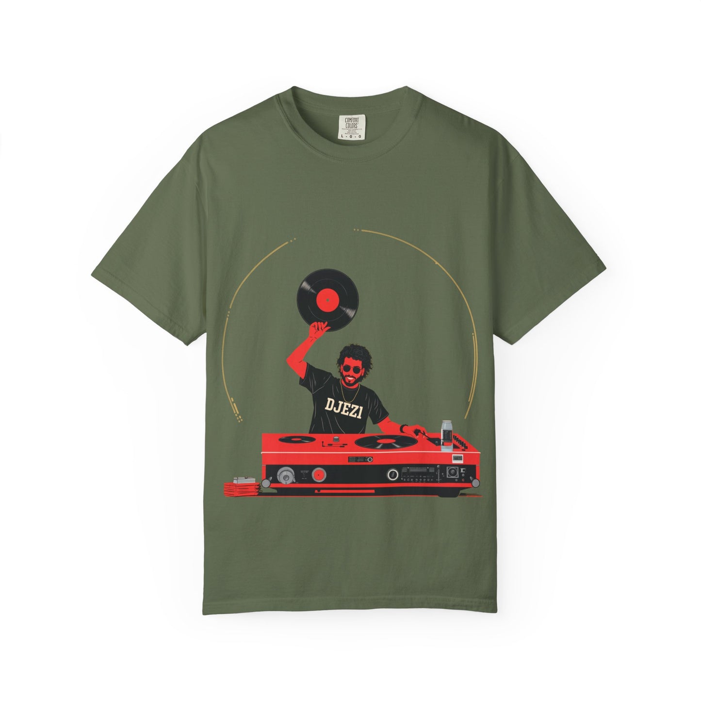 DJ Vintage Unisex T-Shirt, Music Lover Gift, Retro DJ Shirt, Garment-Dyed Tee for Parties, Housewarming Gift