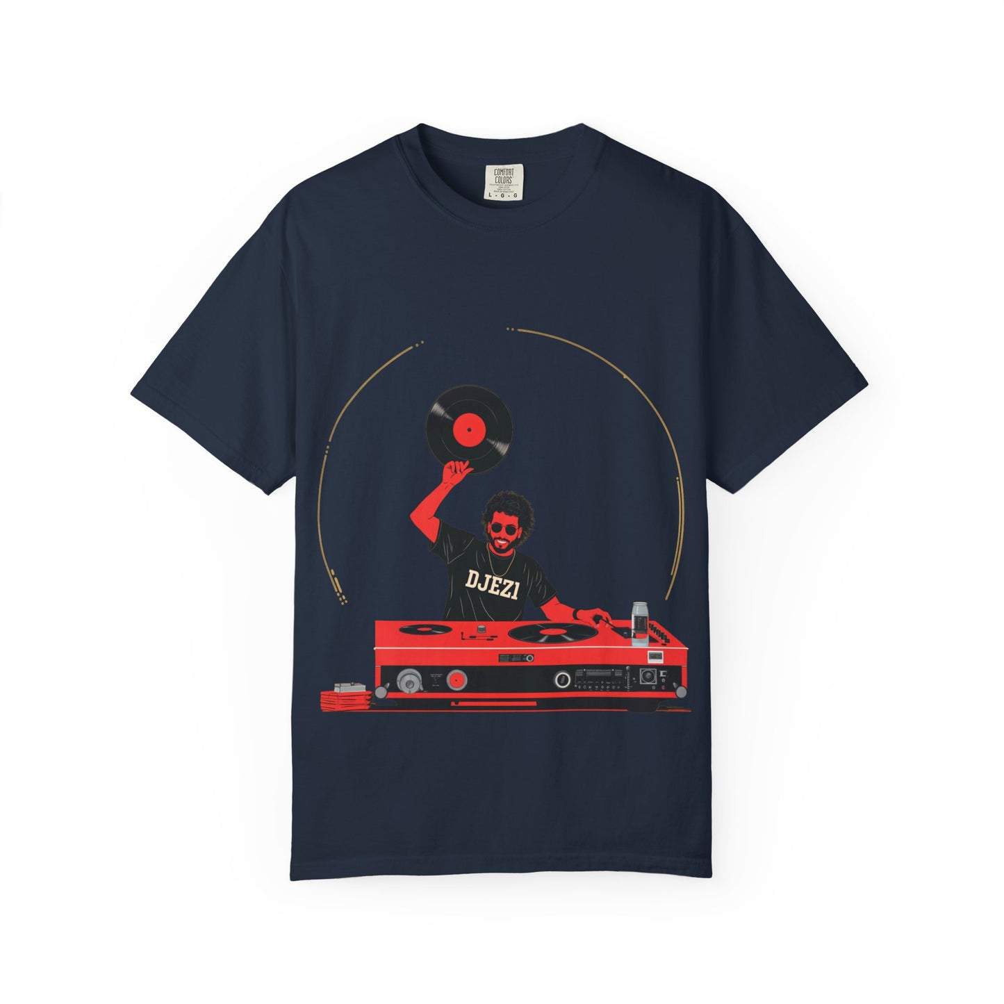 DJ Vintage Unisex T-Shirt, Music Lover Gift, Retro DJ Shirt, Garment-Dyed Tee for Parties, Housewarming Gift