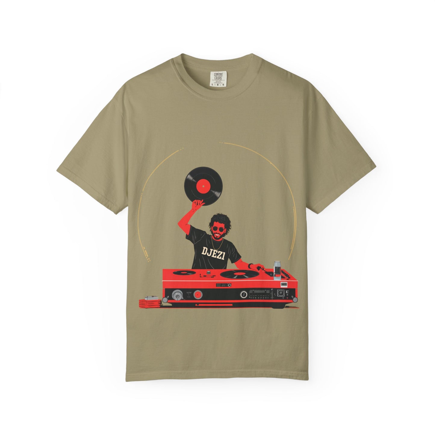 DJ Vintage Unisex T-Shirt, Music Lover Gift, Retro DJ Shirt, Garment-Dyed Tee for Parties, Housewarming Gift