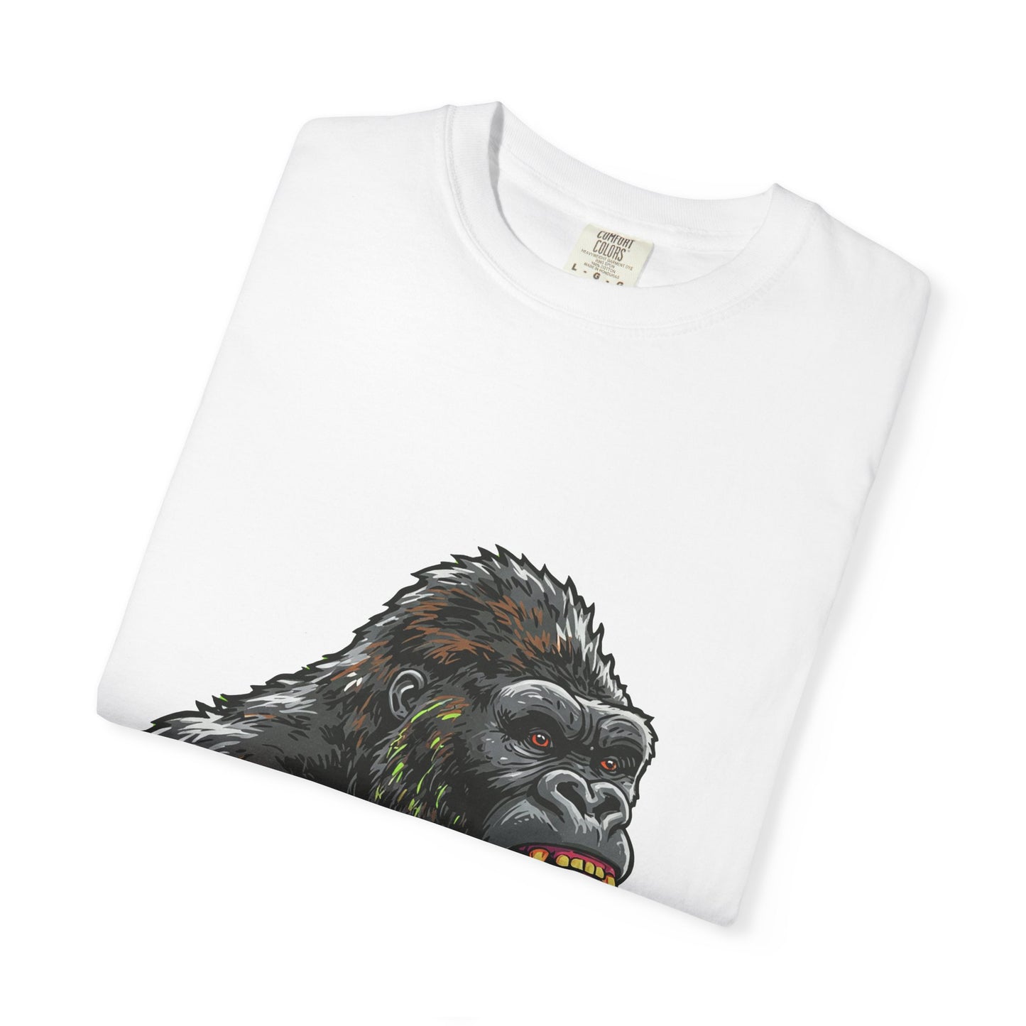 Gorilla Graphic T-Shirt: Afro Drips, Fun Apparel, Unisex Wear, Gift for Animal Lovers, Unique Fashion, Streetwear Style
