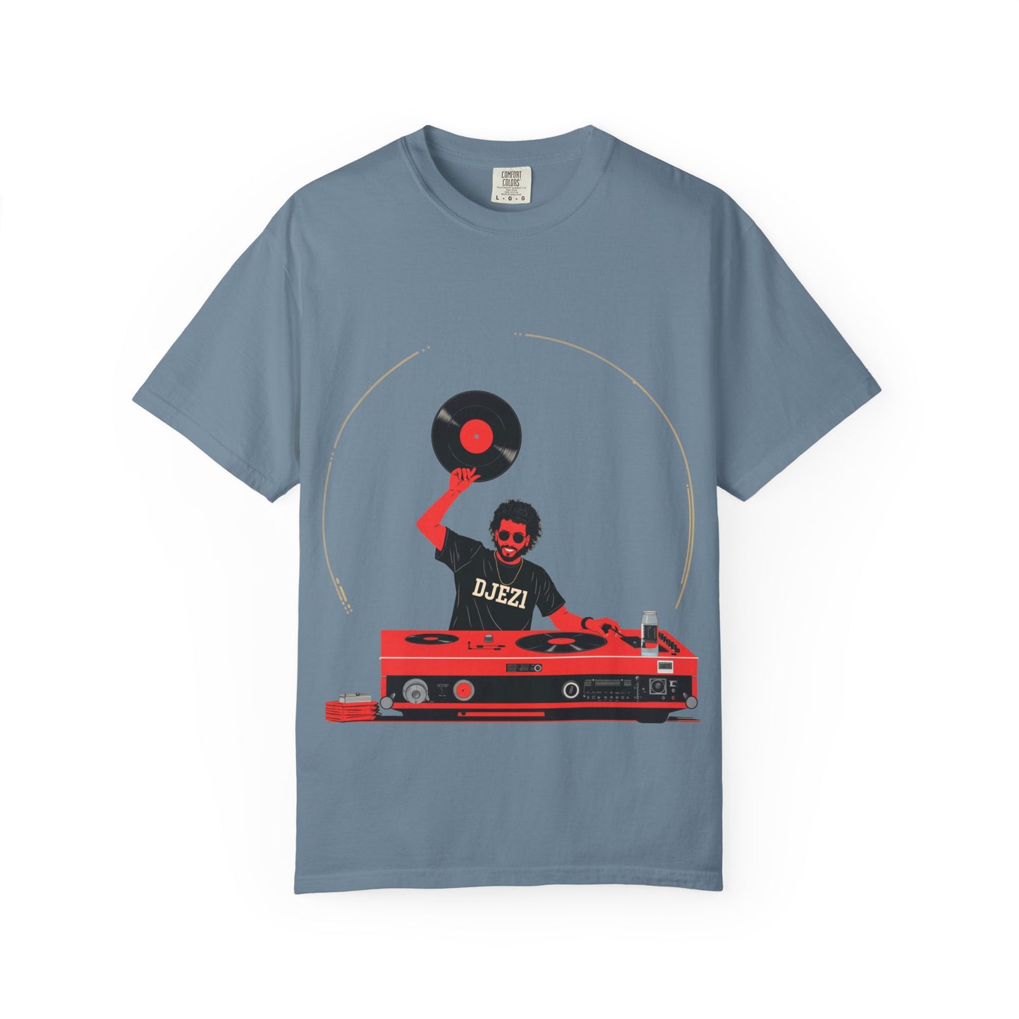 DJ Vintage Unisex T-Shirt, Music Lover Gift, Retro DJ Shirt, Garment-Dyed Tee for Parties, Housewarming Gift