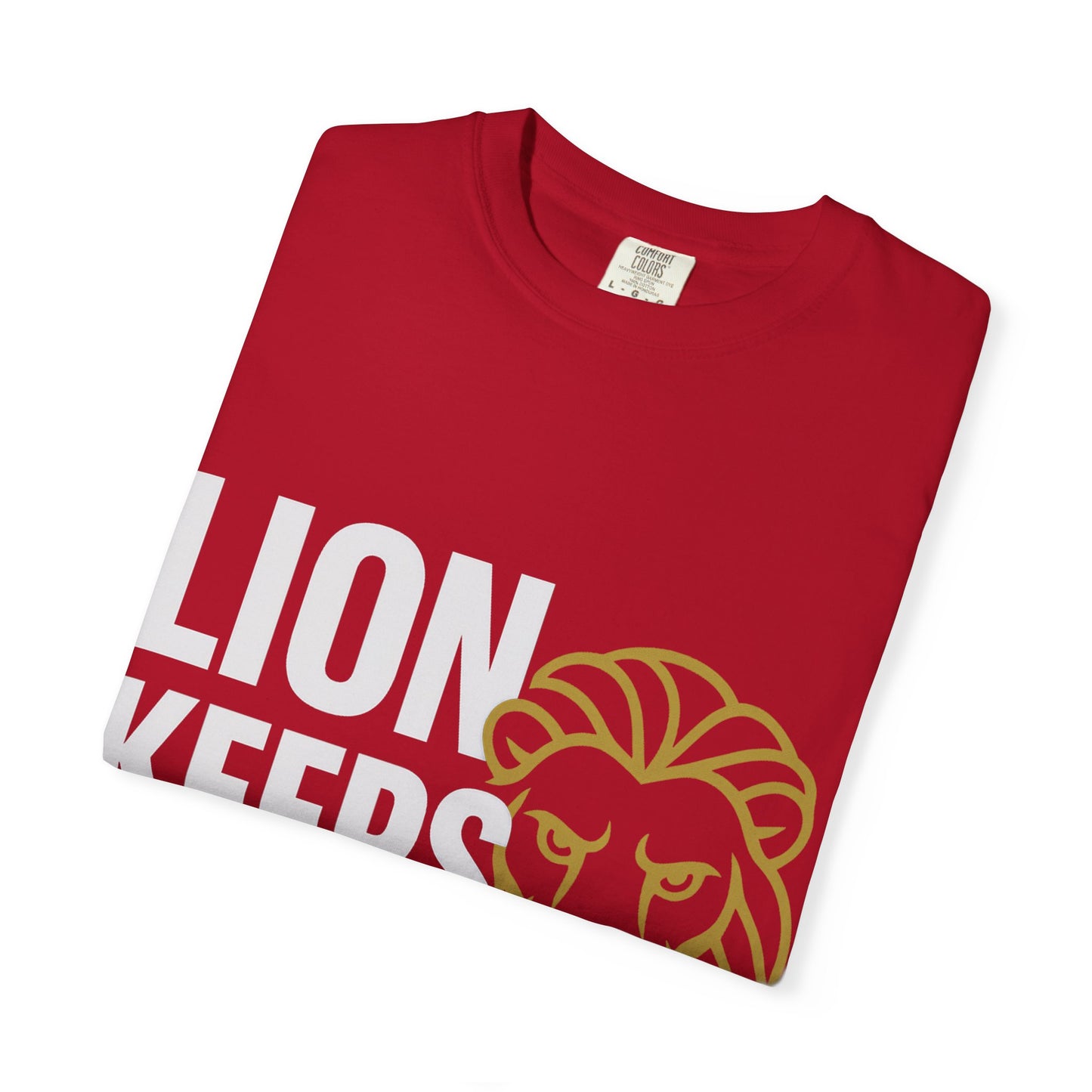 Lion Keeps Focus Unisex T-shirt - Motivational Tee, Casual Wear, Gift for Him/Her, Inspirational Apparel, Perfect for Birthdays