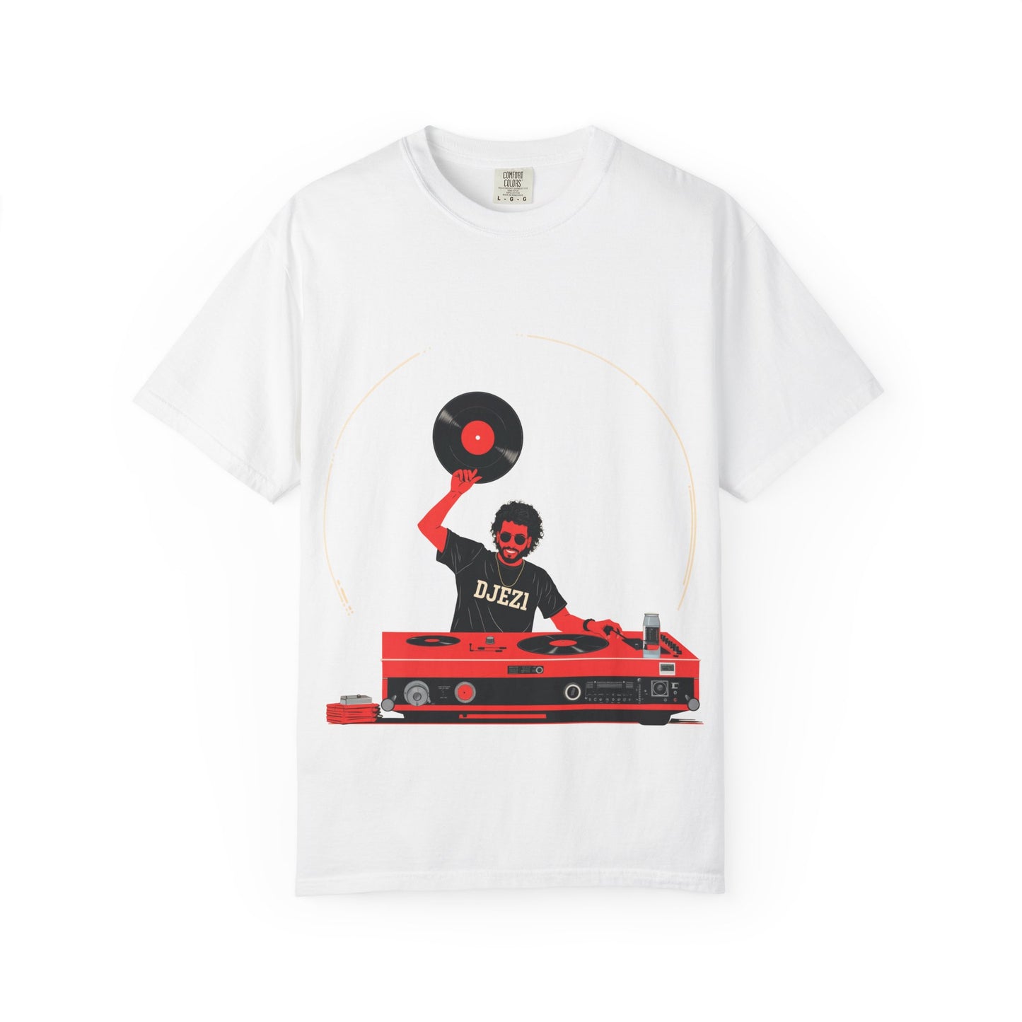 DJ Vintage Unisex T-Shirt, Music Lover Gift, Retro DJ Shirt, Garment-Dyed Tee for Parties, Housewarming Gift