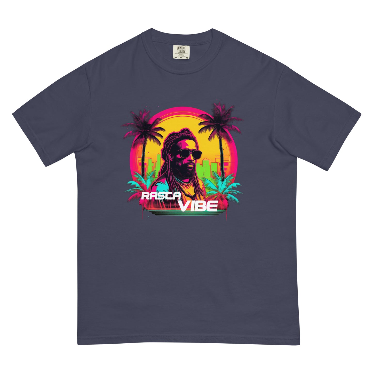 Rasta Vibe - Men’s garment-dyed heavyweight t-shirt