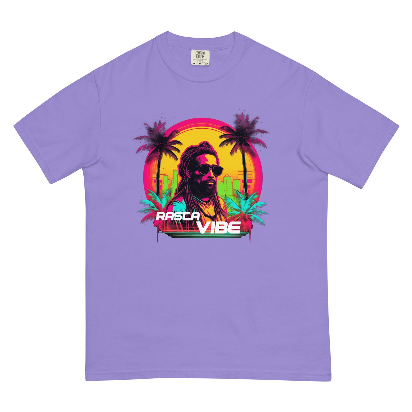 Rasta Vibe - Men’s garment-dyed heavyweight t-shirt