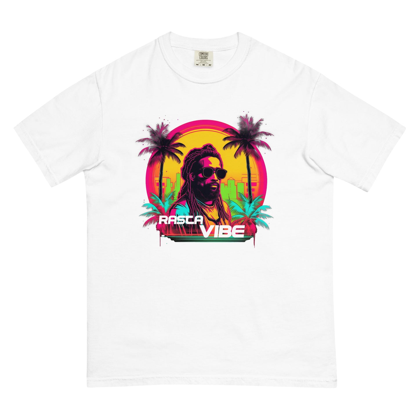 Rasta Vibe - Men’s garment-dyed heavyweight t-shirt