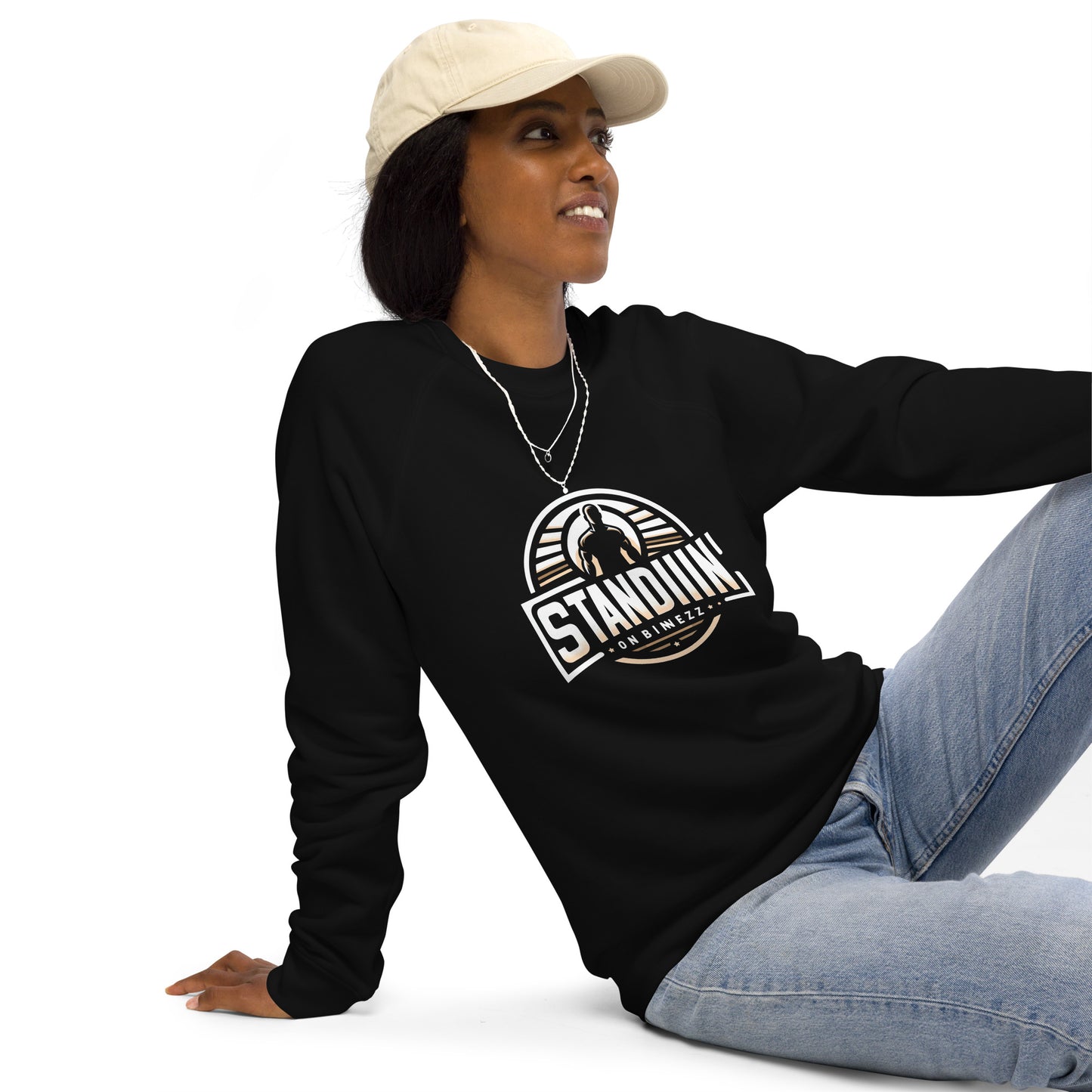Standing On Business - Unisex organic raglan sweatshirt