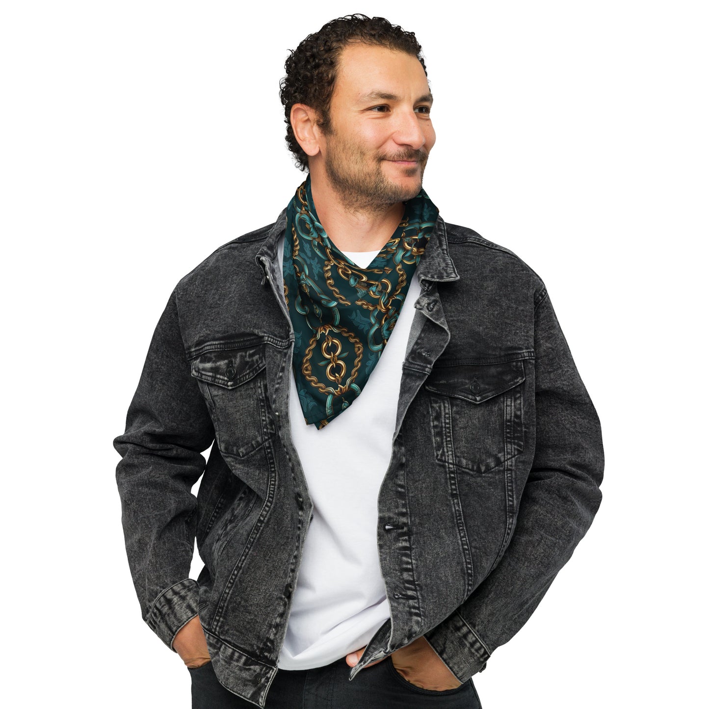 Green Gold Chain - bandana
