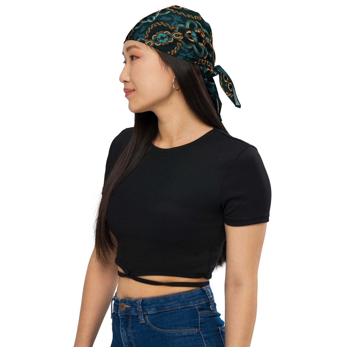 Green Gold Chain - bandana