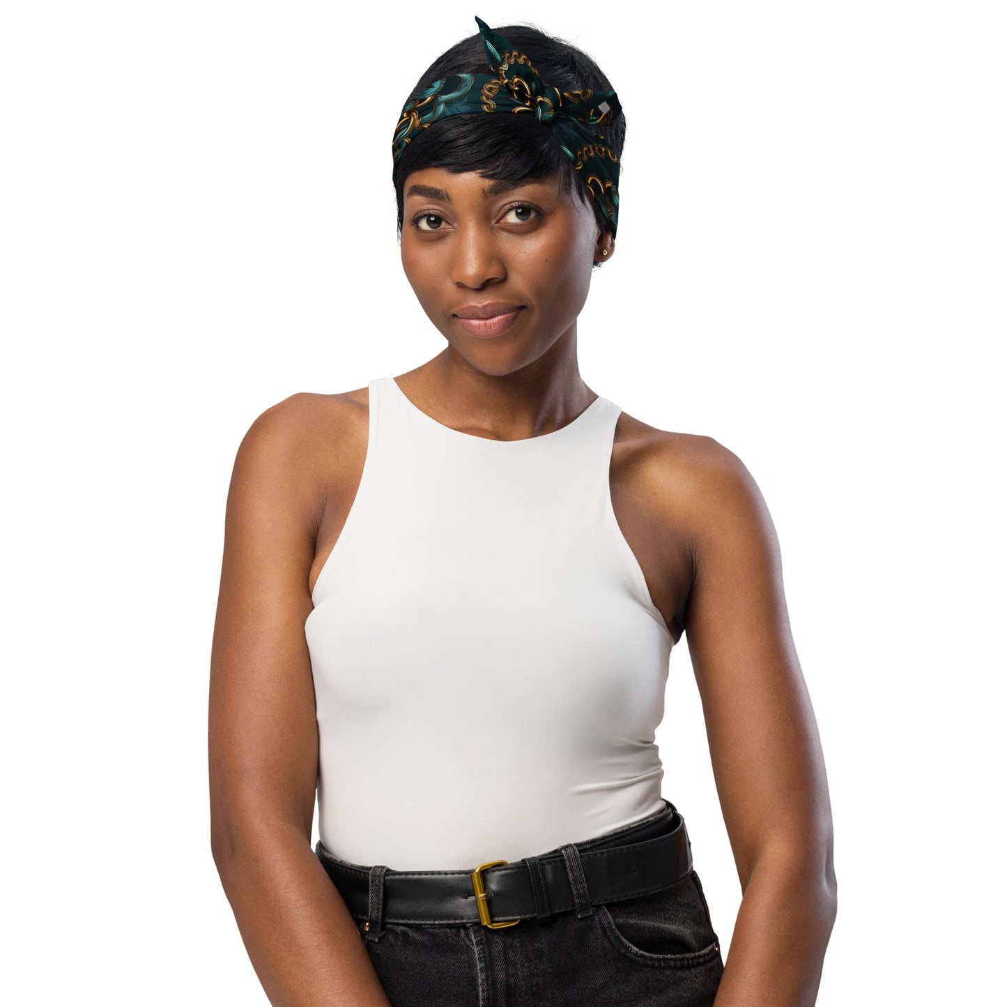 Green Gold Chain - bandana