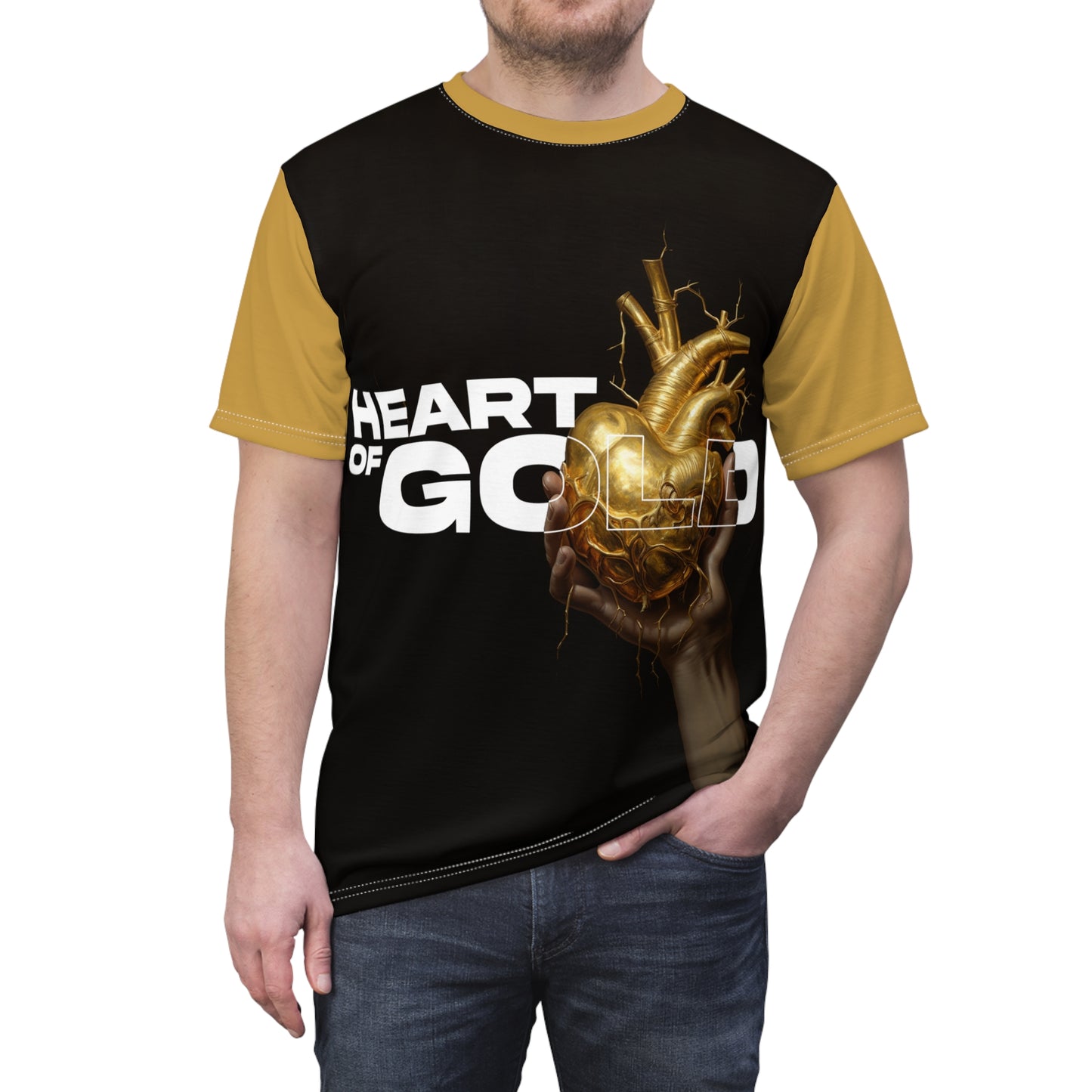 Heart Of Gold - Unisex Cut & Sew Tee