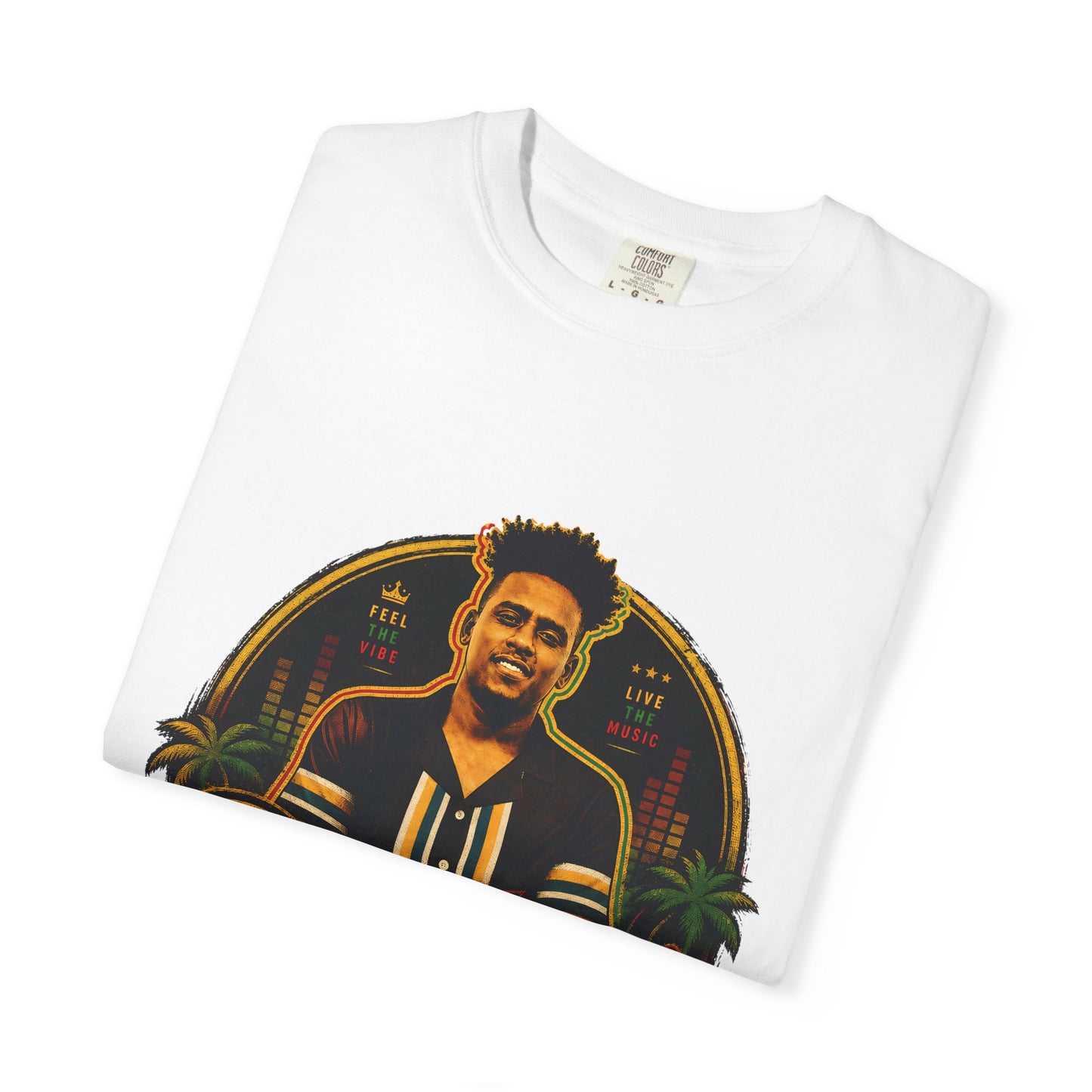 DJ Kira Graphic T-Shirt — Retro Miami DJ Tee with Logo & Contact