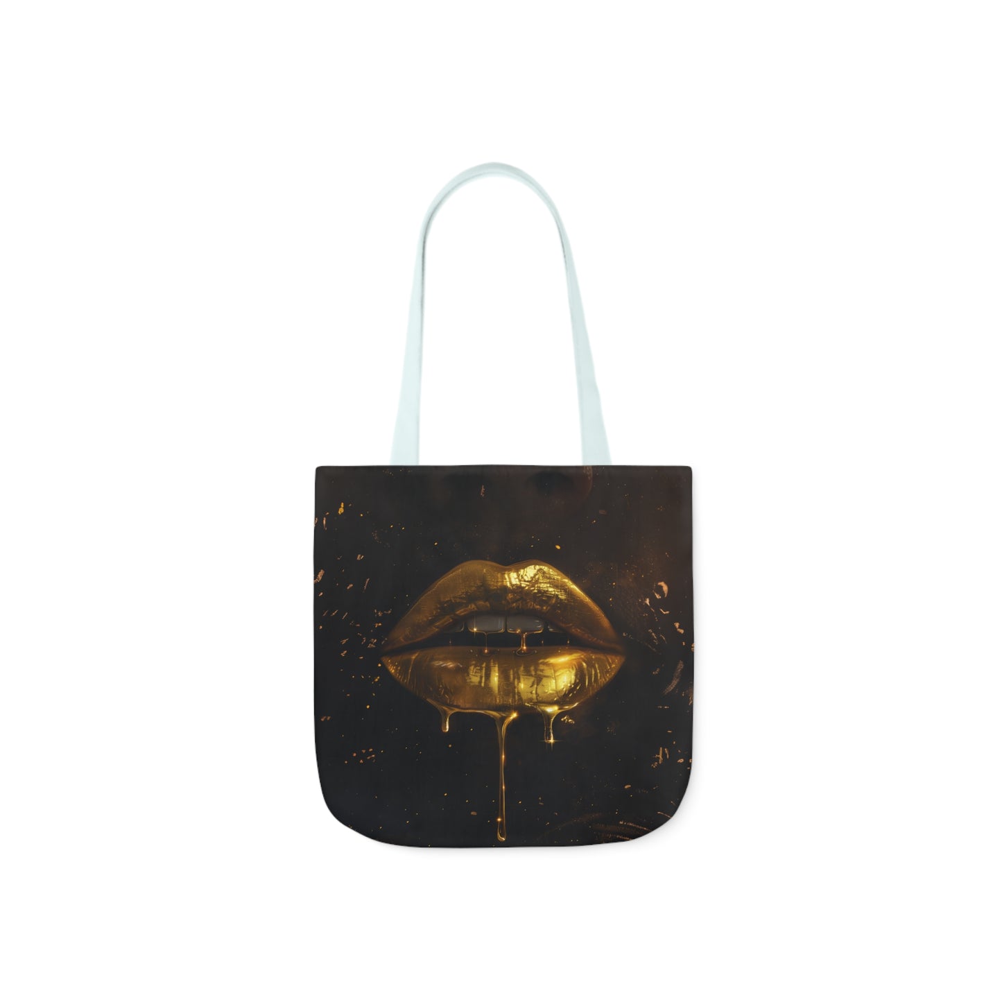 Gold Lip Drip - Canvas Tote Bag