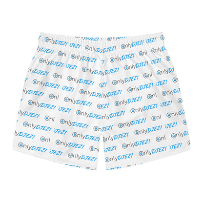 DJEZ1 Swim Trunks — All-Over Logo Print