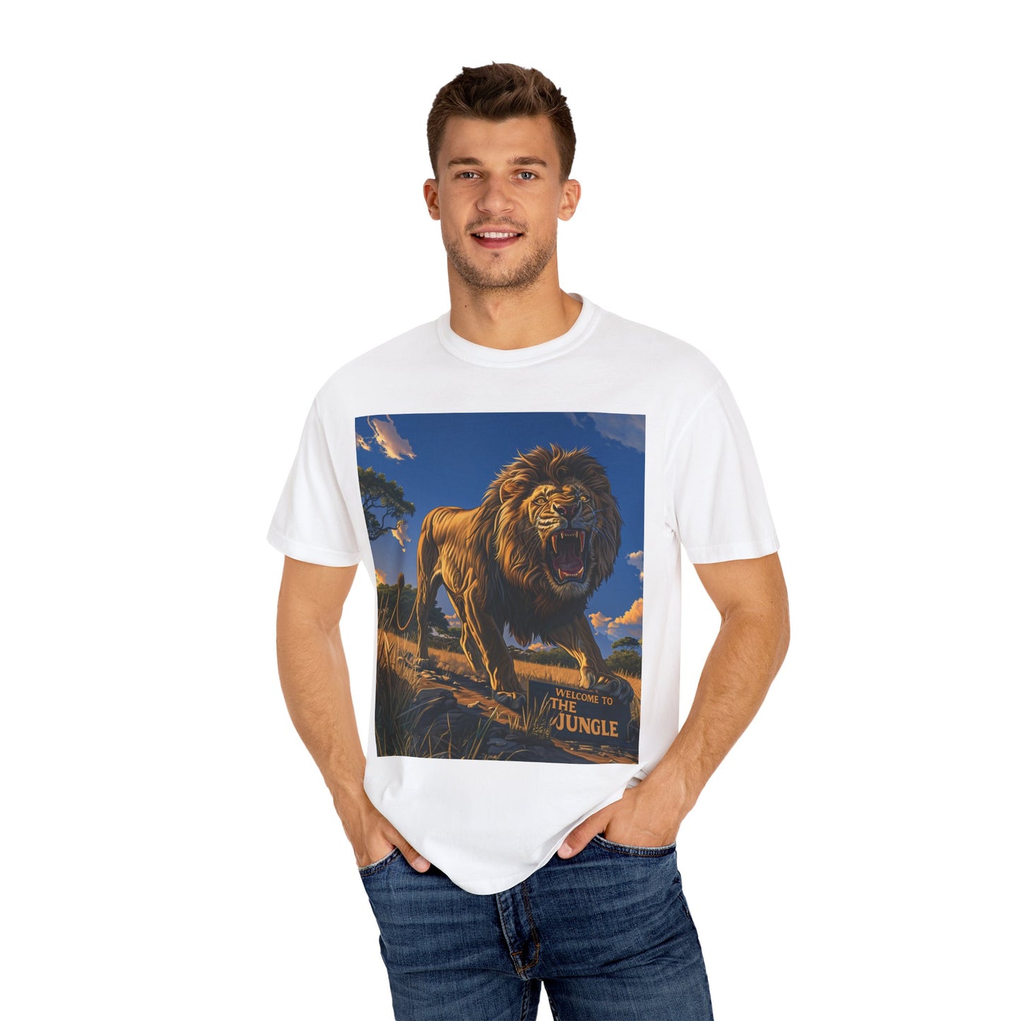 WELCOME TO THE JUNGLE - Garment-Dyed T-shirt
