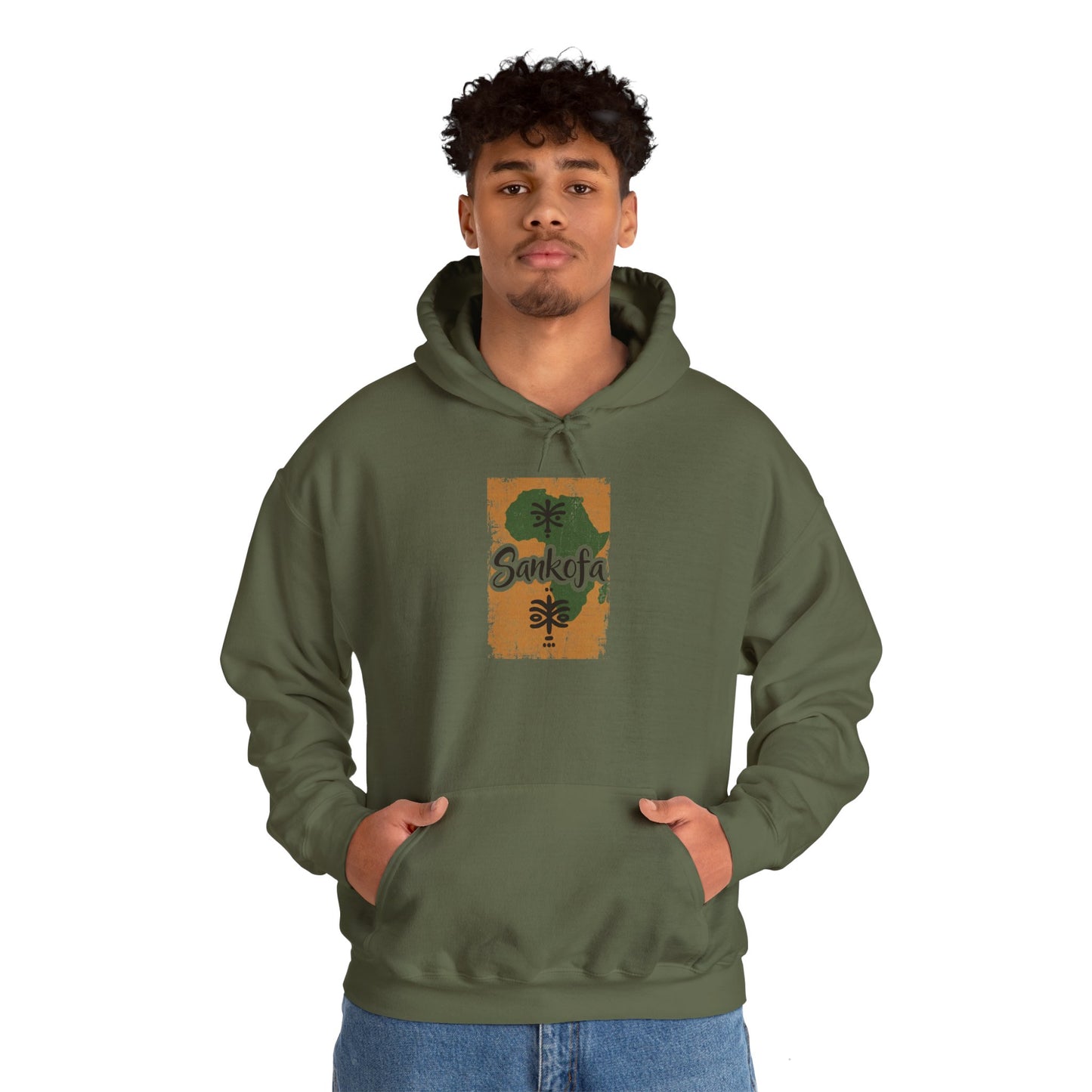 Sankofa Heritage Heavy Blend™ Hooded Sweatshirt - Unisex