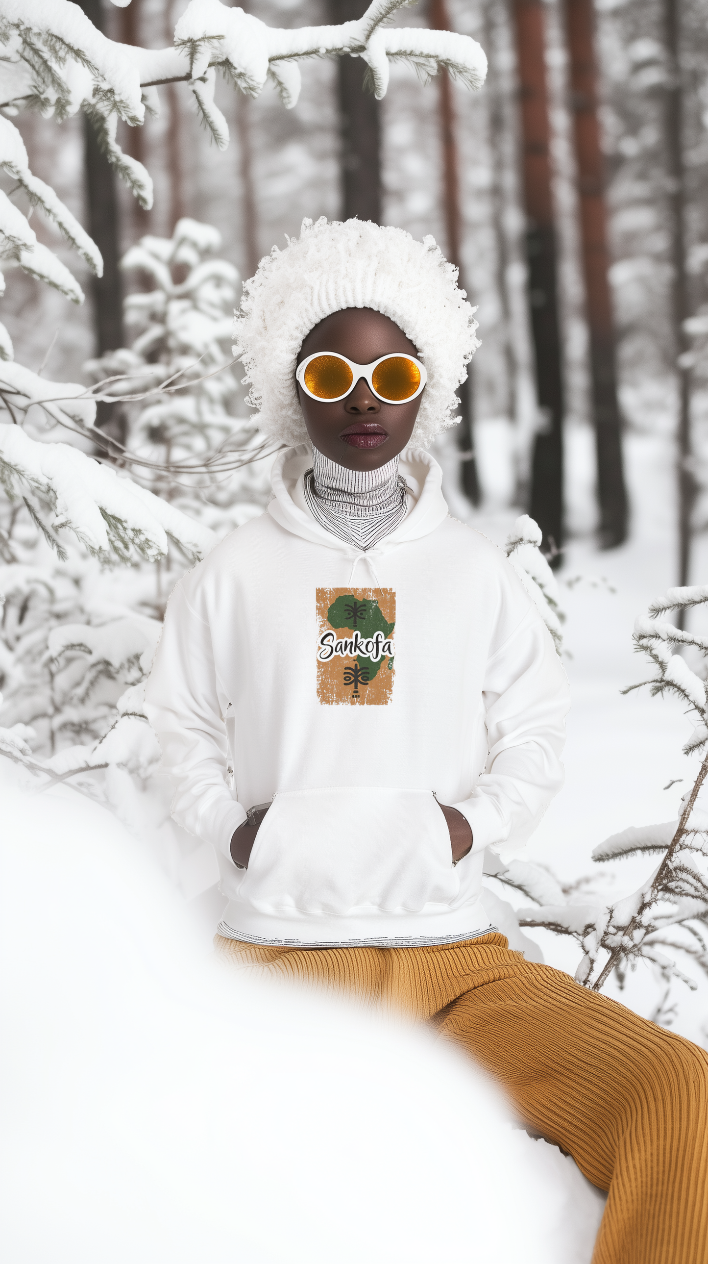 Sankofa Heritage Heavy Blend™ Hooded Sweatshirt - Unisex