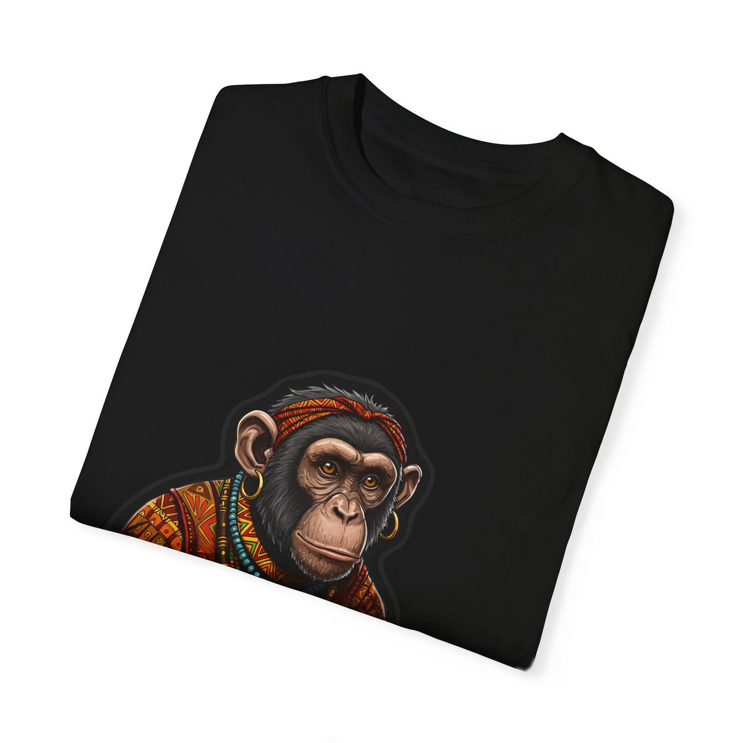 Afro Drips Unisex Garment-Dyed T-Shirt - Unique Graphic Tee for All