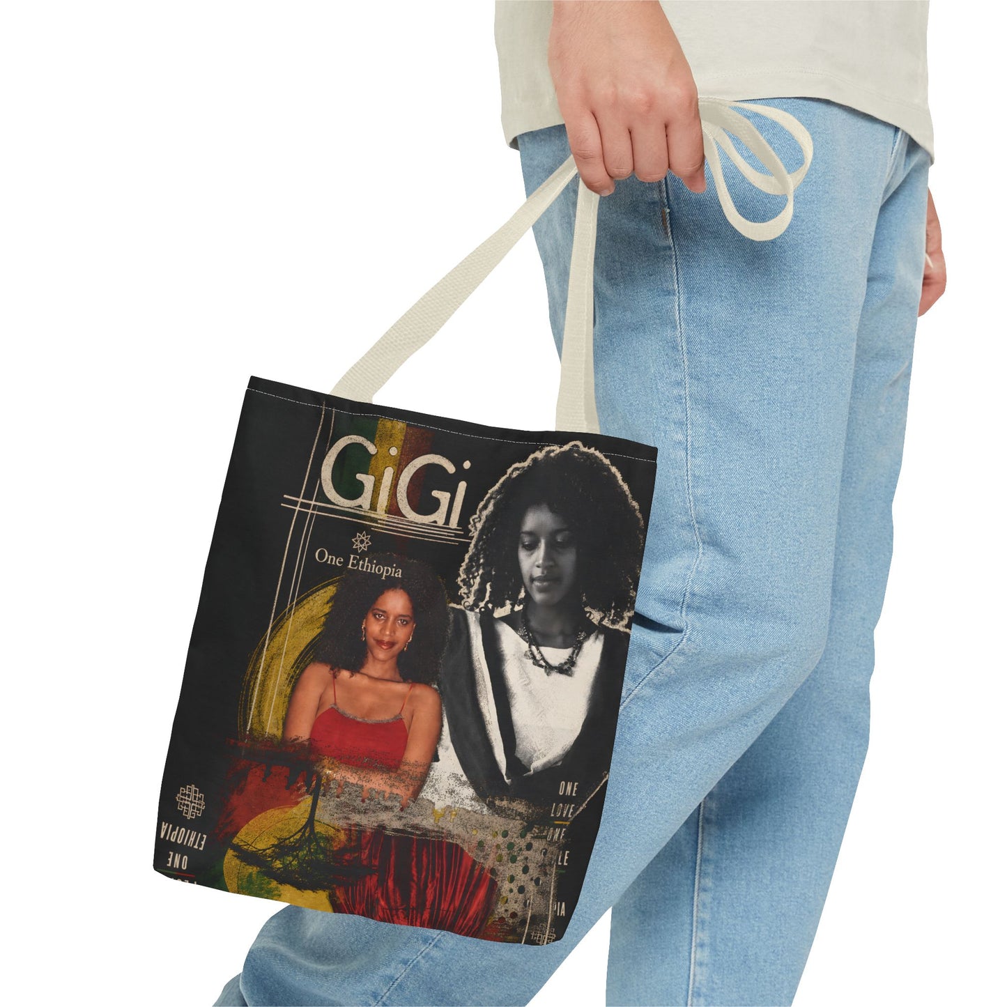Portrait Collage Tote Bag – GiGi One Ethiopia Artwork
