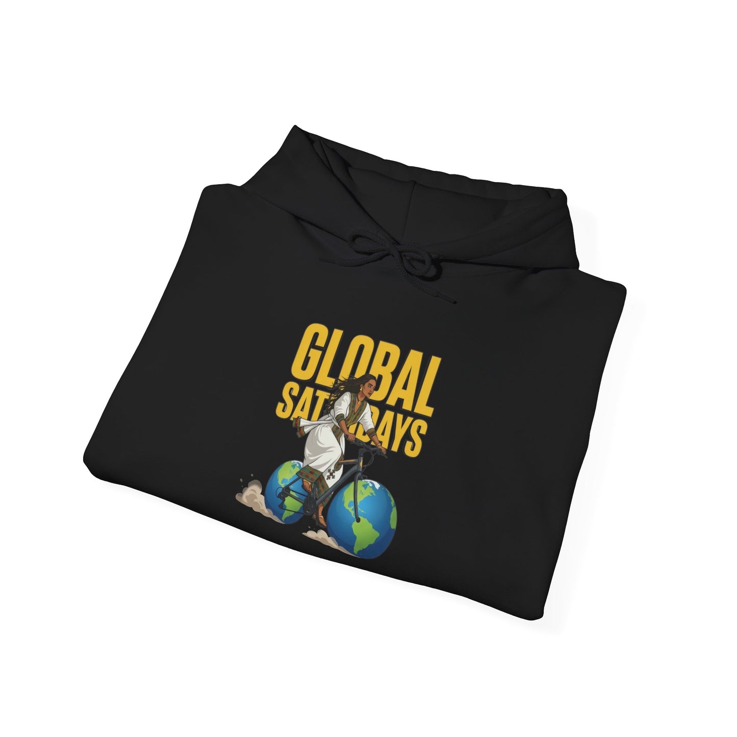 DJEZ1's Global Surfer Hoodie — Vintage Surfing Earth Graphic Sweatshirt