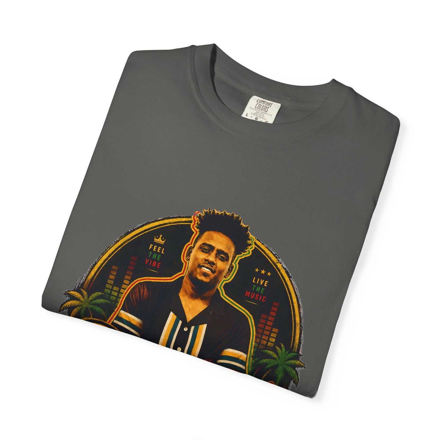 DJ Kira Graphic T-Shirt — Retro Miami DJ Tee with Logo & Contact