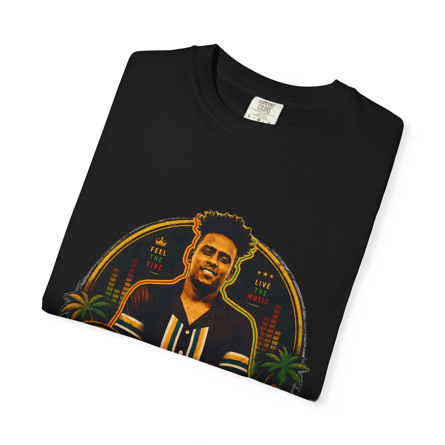 DJ Kira Graphic T-Shirt — Retro Miami DJ Tee with Logo & Contact
