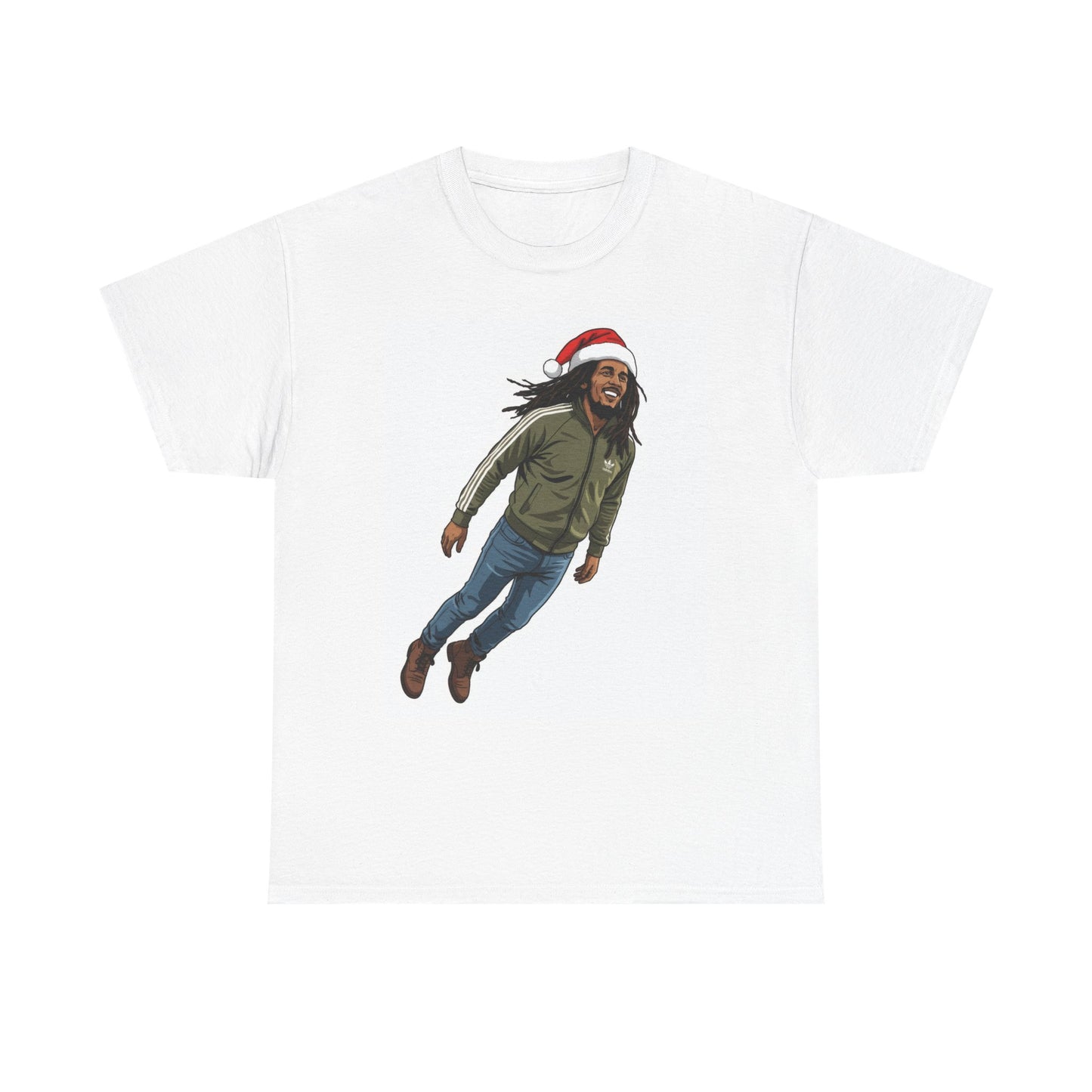 Marley Santa Tee — Holiday Reggae Music Fan Christmas T-Shirt
