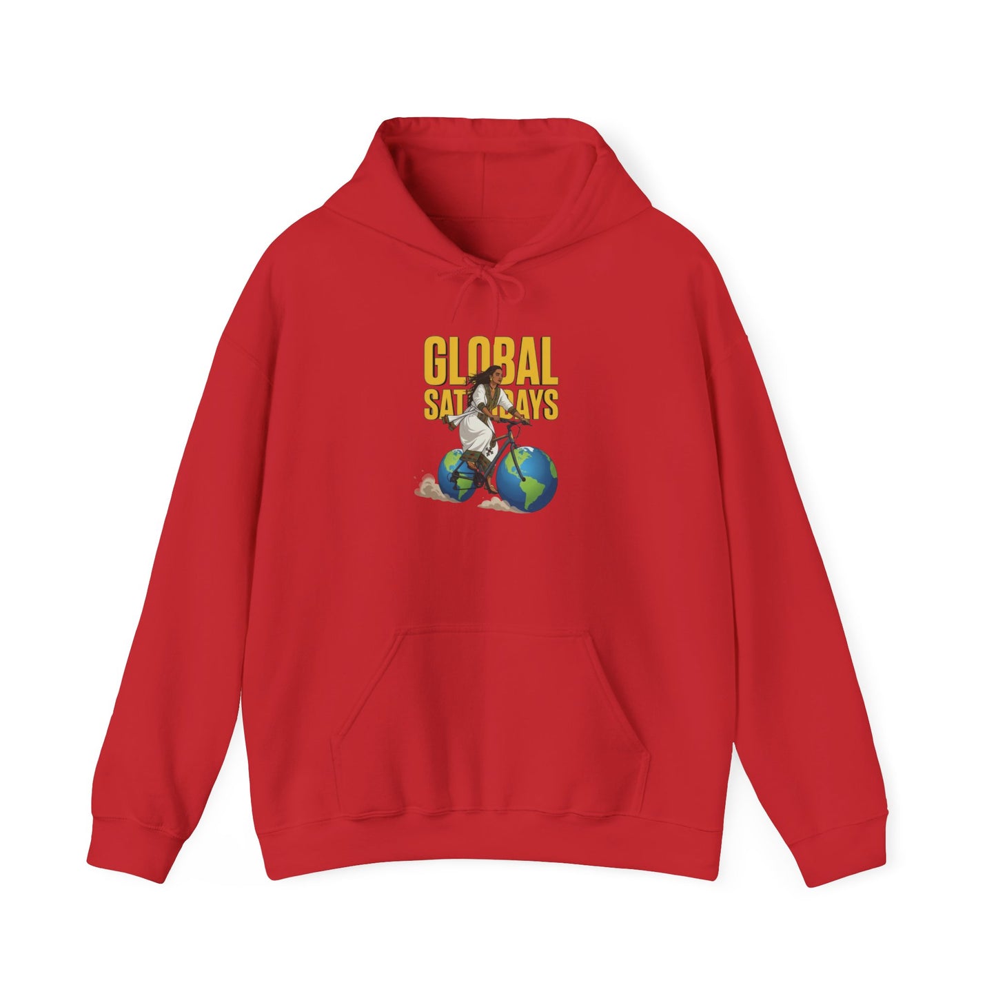 DJEZ1's Global Surfer Hoodie — Vintage Surfing Earth Graphic Sweatshirt