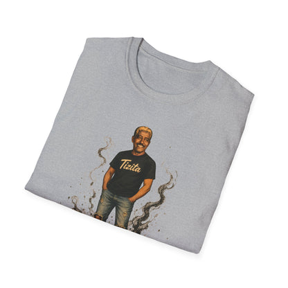 T-Shirt — Retro Graphic 'TIZITA' Portrait Tee (Vintage Vibe, Smoky Accent)