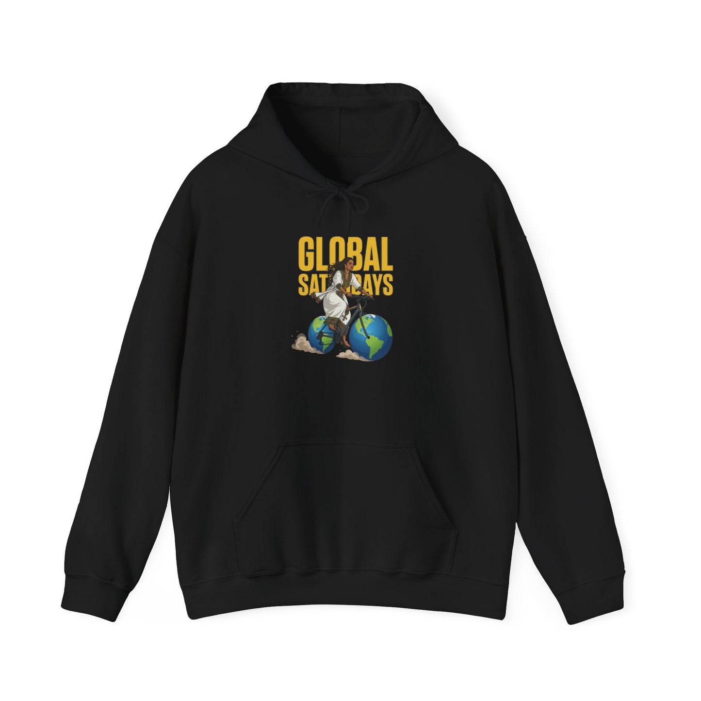 DJEZ1's Global Surfer Hoodie — Vintage Surfing Earth Graphic Sweatshirt