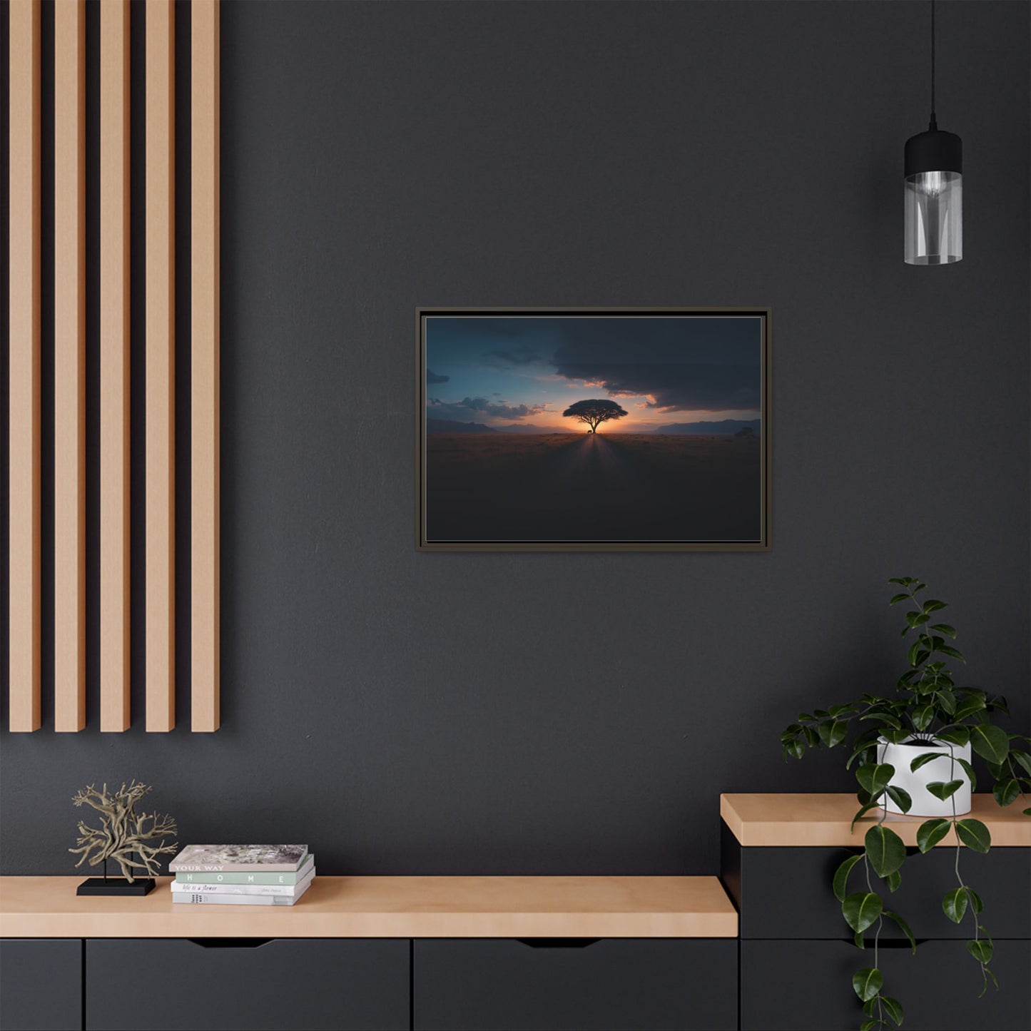 Africa - Matte Canvas, Framed (Multi-color)