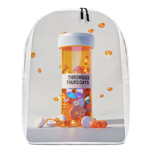 THROWBACK THURSDAYS - PILL BOTTLE - Minimalist Backpack