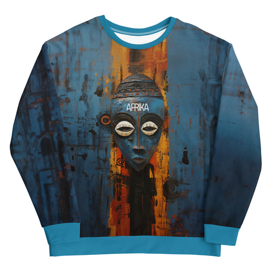 AFRIKA - BLUE ART -  Sweatshirt