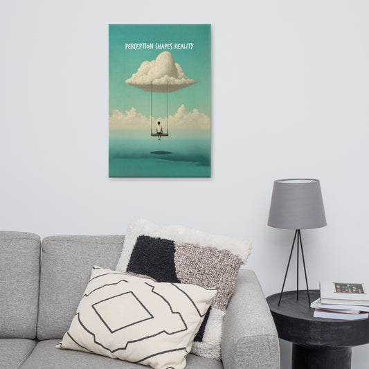 Perception shapes reality  - 24″×36″ Canvas