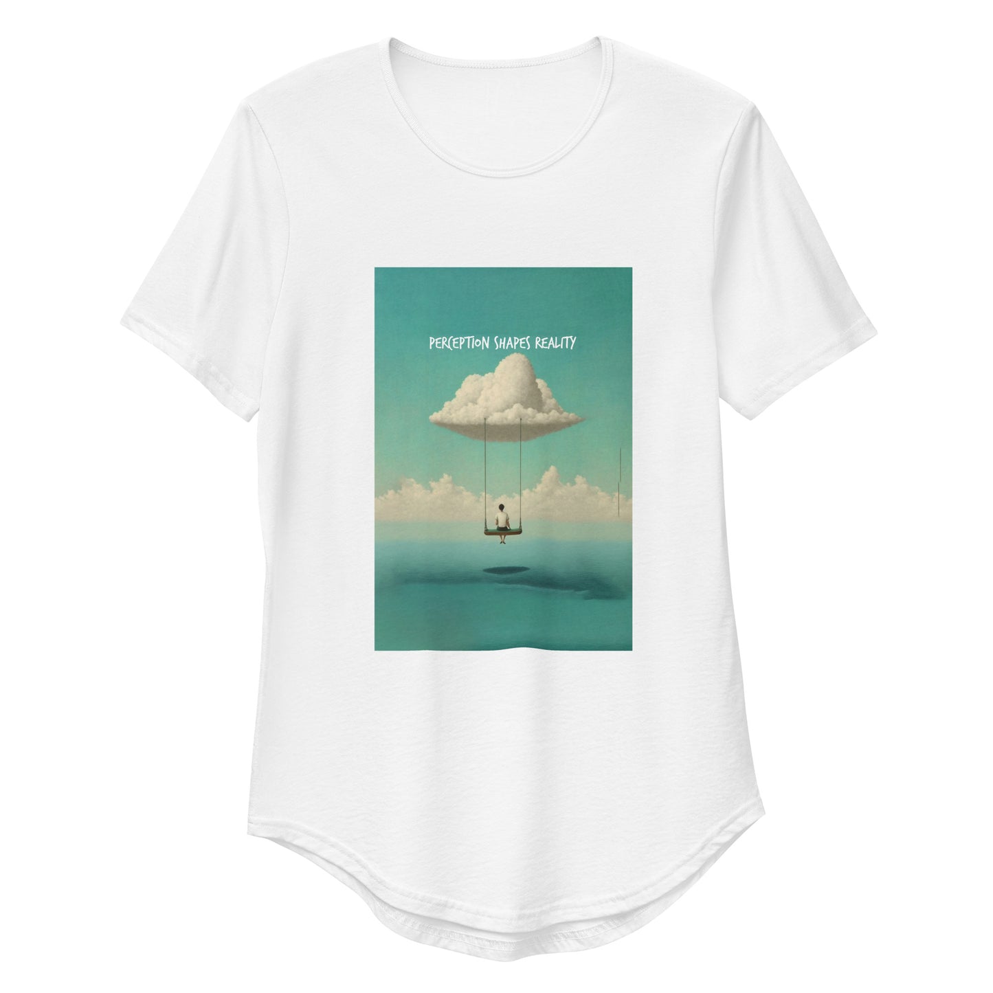 Perception shapes reality - Men's Curved Hem T-Shirt