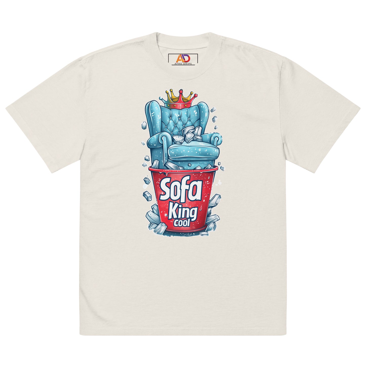 Sofa King, Cool - Oversized faded t-shirt