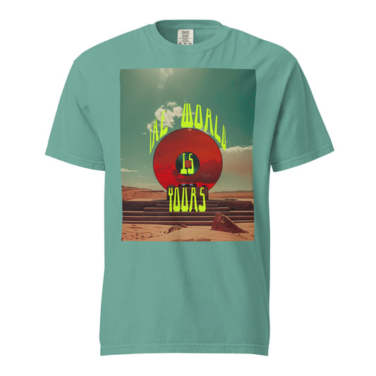 THE WORLD IS YOURS DJEZ1 - heavyweight t-shirt