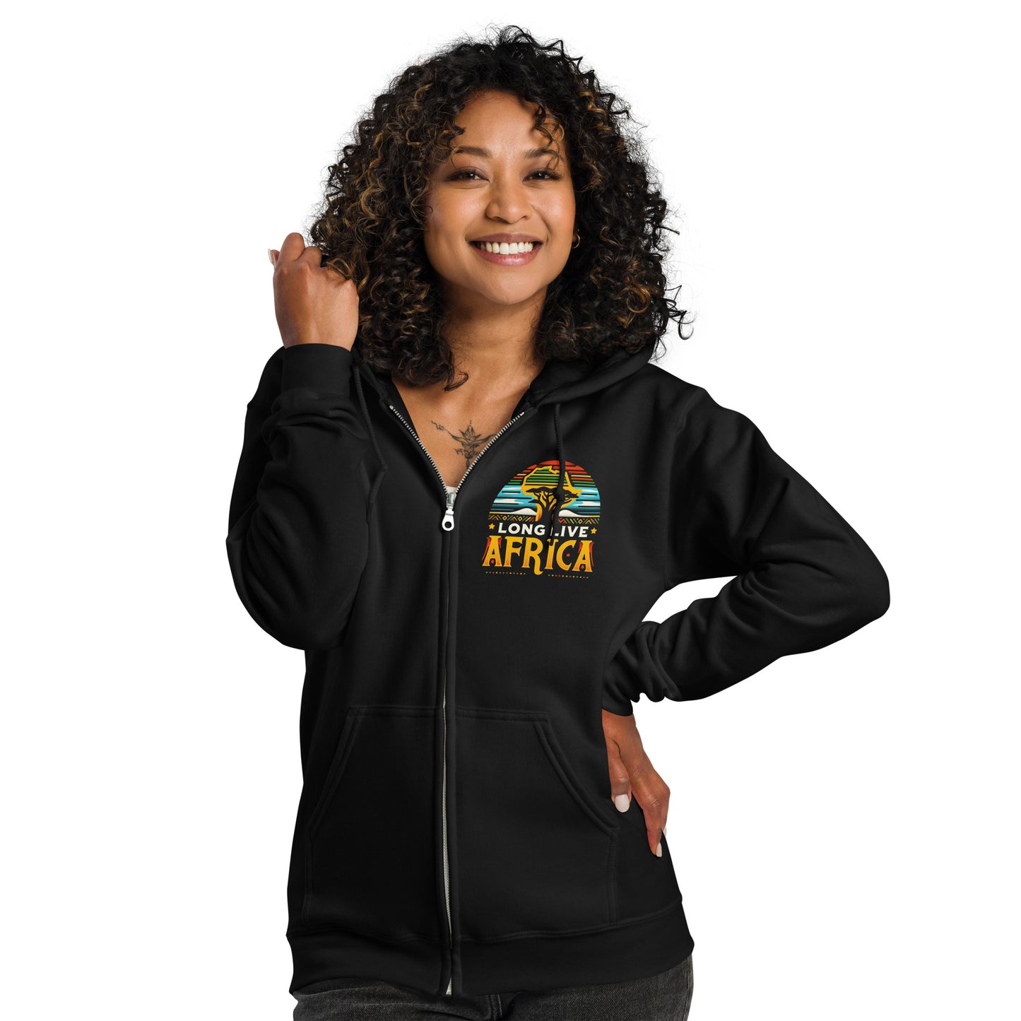 Long Live Africa - Unisex heavy blend zip hoodie