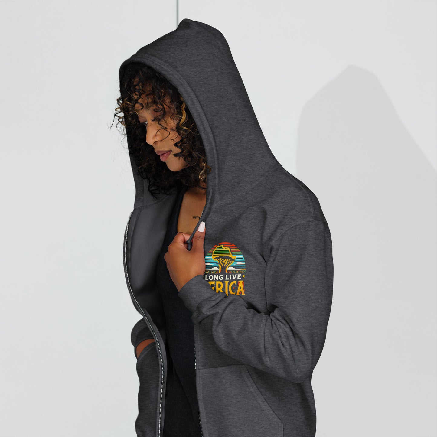 Long Live Africa - Unisex heavy blend zip hoodie