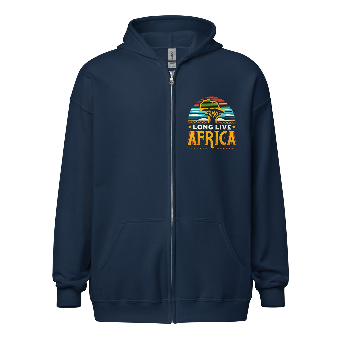 Long Live Africa - Unisex heavy blend zip hoodie