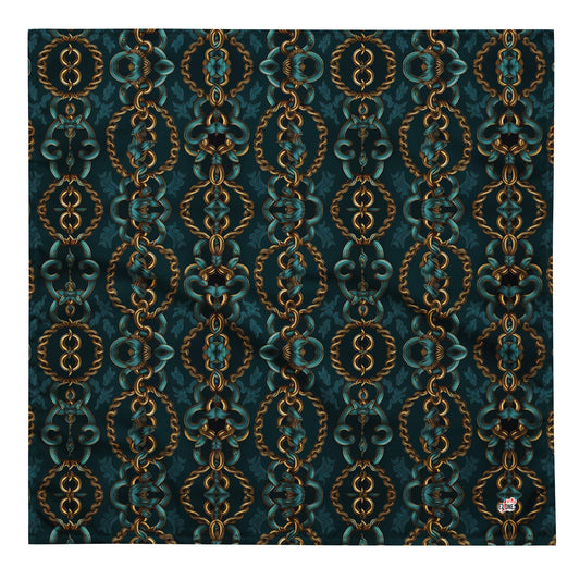 Green Gold Chain - bandana