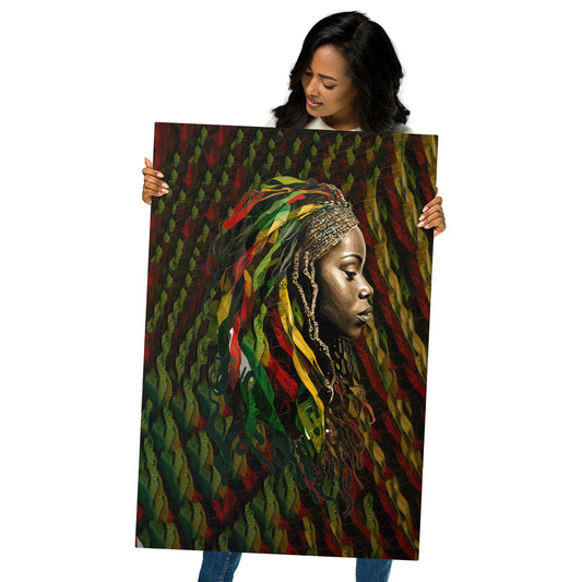 Rasta Woman - Metal prints