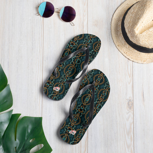Green Gold Chain - Flip-Flops